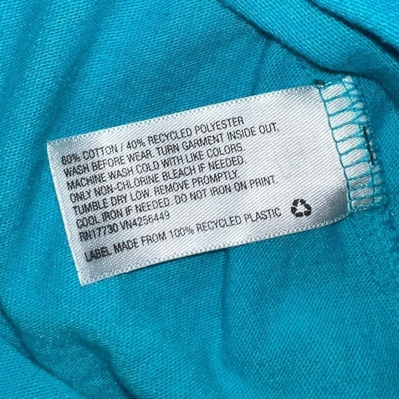 Cat & Jack Girls Birthday Long Sleeve Tee Blue Size Medium - Picture 4 of 5